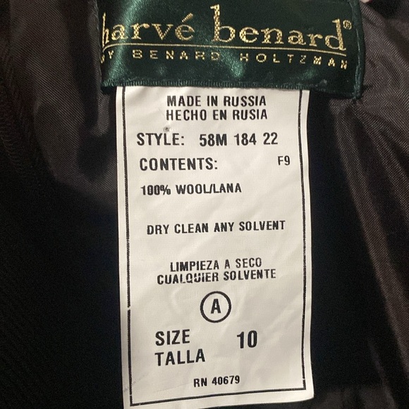 Harve’ Benard by Benard Holtzman Women’s Wool Jumper Dress Brown Plaid Sz 10 - Picture 9 of 9